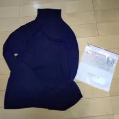 ユニクロ　極暖ヒートテック　カシミアブレンド　ネイビー　３ＸＬ　試着のみ