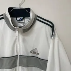 adidas アディダス 万国旗タグ 刺繍ロゴ トラックジャケット 古着