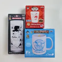 一番くじ ワンピース チョッパー グラス マグカップ 3点セットのサムネイル
