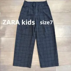 ⭐︎お値下げ⭐︎美品⭐︎ZARA kids 7 ウール混合タックパンツのサムネイル