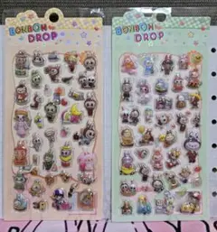 Labubu　ラブブ　ぷくぷくシール　立体シール　2枚セット