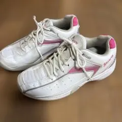 【SRIXON】❤テニスシューズ❤カーペット用❤ホワイト/ピンク❤24cm❤