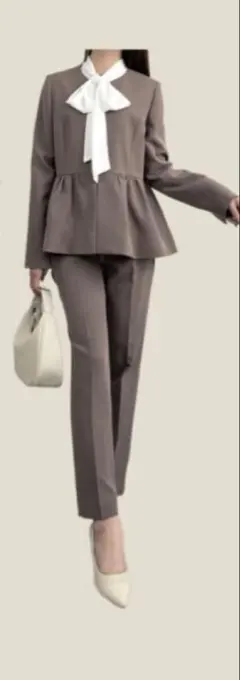 しまむら体型カバー セレモニージャケットパンツブラウス 3点セット