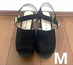 マジェスティックレゴン　厚底　サンダル　ブラック　夏のサムネイル