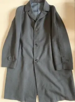 COLOMBO製生地カシミヤ 50%ロングチェスターコート ダブルフェイス L