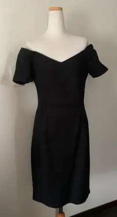 ZARA BASIC オフショルダー ブラック ワンピース