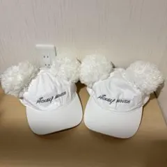 ディズニーリゾートミッキーマウスキャップ 白2個