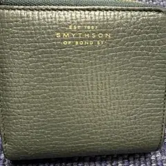 Smythson 二つ折り財布 グリーンのサムネイル