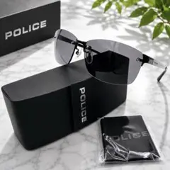 美品　POLICE 偏光サングラス SPLA63J チタン ケース付のサムネイル