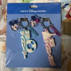 【キーチェーンセット】ディズニーランド ディズニーシー ミッキー ミニー