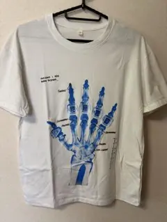 レントゲン スカル プリントTシャツ ホワイト