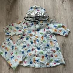 【美品】キッズレインコート☆アニマル柄☆80〜90㎝