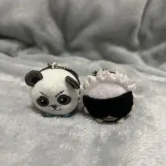 呪術廻戦　まめころりんぬいぐるみマスコット　五条悟　パンダ