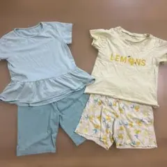キッズ パジャマ 2点セット 130 gu UNIQLOのサムネイル