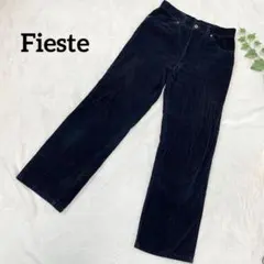 Fieste⭐️コーデュロイパンツ ストレート 黒 カジュアルパンツ お洒落