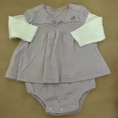 薄紫色ロンパース 70cm 綿100%