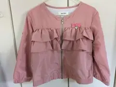 【110cm】フリル付きピンクジャケット