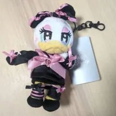 ディズニー ミニー ぬいぐるみバッジ キーホルダー パープル