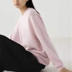 新品未使用 UNIQLO C カシミヤリラックスVネックセーター ピンクM