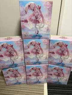 初音ミク 桜ミク AMP+ フィギュア 〜桜ドレスver.〜 7体セット