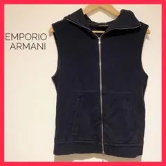 【EMPORIO ARMANI】エンポリオアルマーニ　ネイビーベスト　ジレ