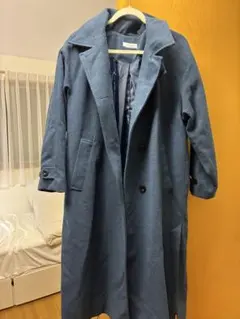 PAGEBOY ロングコート 블루