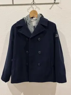 【美品・BeBe】Pコート パーカーセット150cm ブランド名刺繍入り