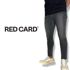 RED CARD｜スリムテーパードデニム24レッドカード フェードブラックグレー