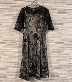 niana 大人可愛い 総レース バックリボン ドレス