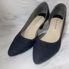 パンプス ネイビー