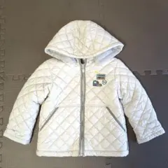 familiar 中綿 コート 110 ライトグレー