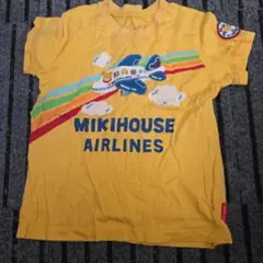 MIKI HOUSE航空機デザインTシャツ 100cm