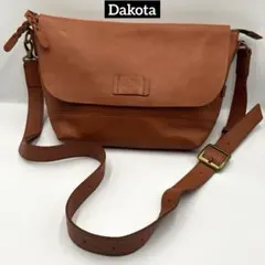 Dakota ダコタ　レザーショルダーバッグ　ブラウン系　メッセンジャーバッグのサムネイル