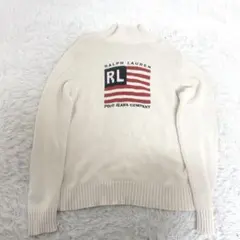希少XL❣️美品 ヴィンテージ ラルフローレン ポロジーンズ 星条旗 セーターのサムネイル