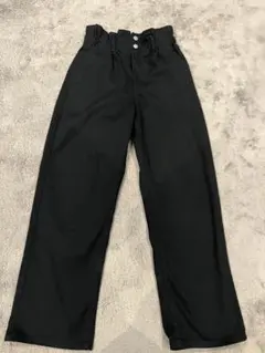 ブラックチノパン レディース　ウエストゴム　M
