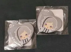 文豪ストレイドッグス 中島敦 くじ引き堂 ハート型缶バッジ 2個セット