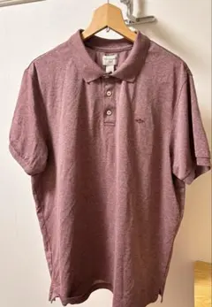 【大人気】DOCKERS ポロシャツ XL メランジ ボルドー 古着 Y2K