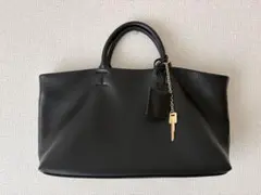 完売品SLOBE IENA レザートートバッグ 2WAY 牛革 黒のサムネイル