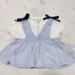アプレレクール　80サイズ チュニック　重ね着風　トップス　夏服