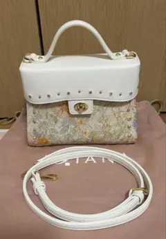 完売品 月末削除 ダイアナ スタッズ ビジュー 2WAY ハンドバッグ 花柄のサムネイル