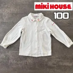 ako様専用 MIKI HOUSE ✨長袖シャツ 100 花柄 襟 カットソー
