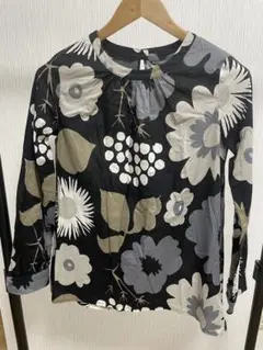 marimekko 七分袖ブラウス 総柄 34サイズ - メルカリ