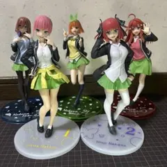 【まとめ売り】五等分の花嫁 制服フィギュア 5体セット+おまけ付き