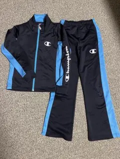 Champion ジャージセット 140サイズ 黒/青　女の子