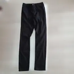 ユニクロ UNIQLO 160cm 黒色 ストレッチジーンズデニム