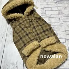 犬服ハンドメイド　ボア付きコート