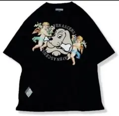 ② ガルフィー　天使　キリスト　エンジェル　半袖　Tシャツ　黒 ブラックのサムネイル