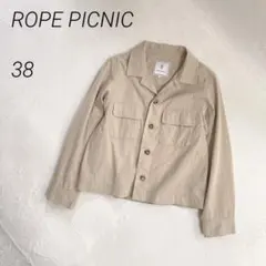ROPEPICNIC　シャツジャケット　ミリタリー　ワーク　コットン　ショート丈のサムネイル