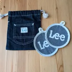 Lee デニム巾着ポーチ コースターセットのサムネイル