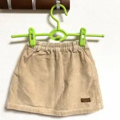 コーデュロイスカート ベージュ 110